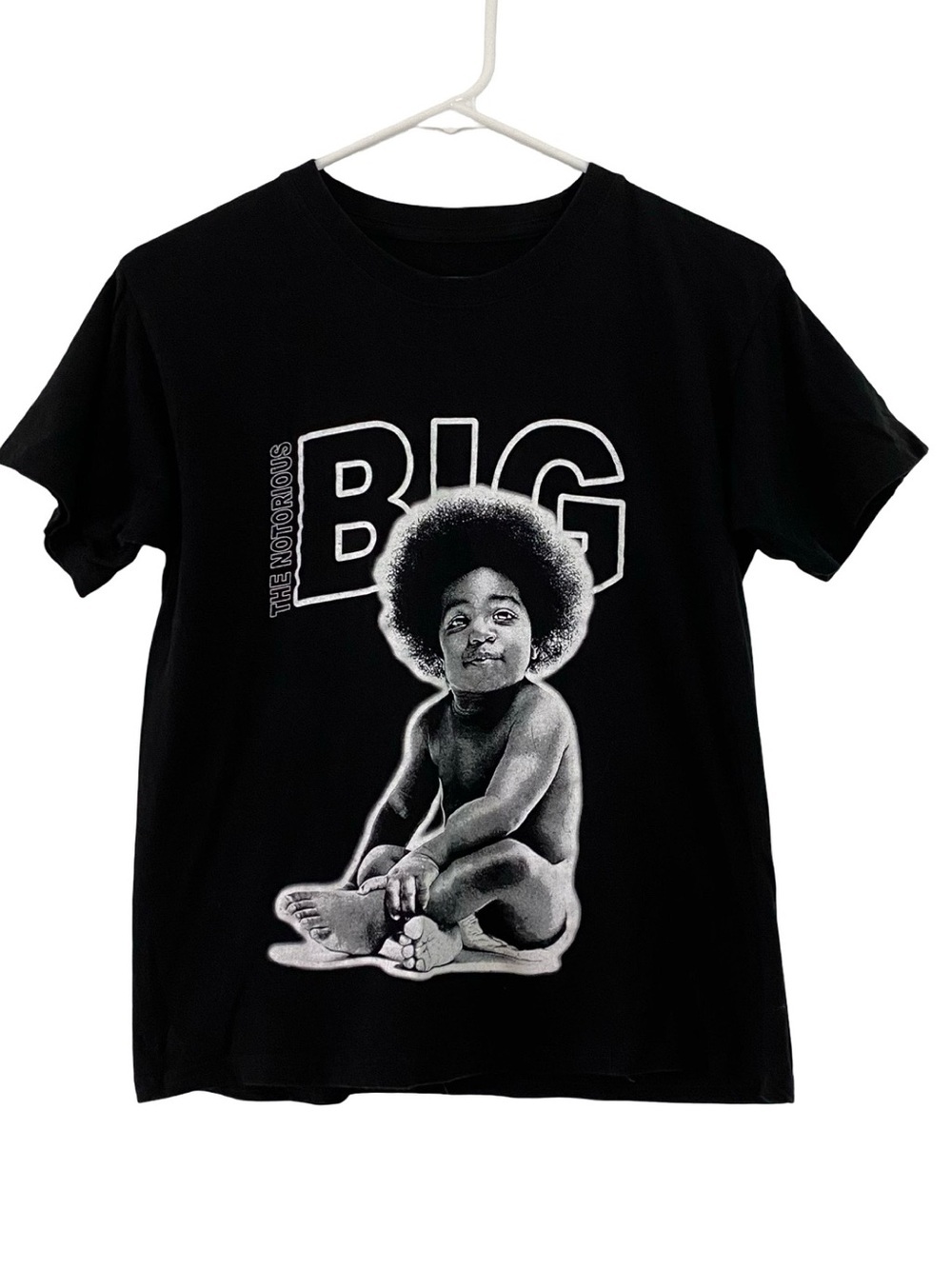 Notorious BIG Tshirt Womens Size Small Biggie Baby Band Tee Short Sleeve Black